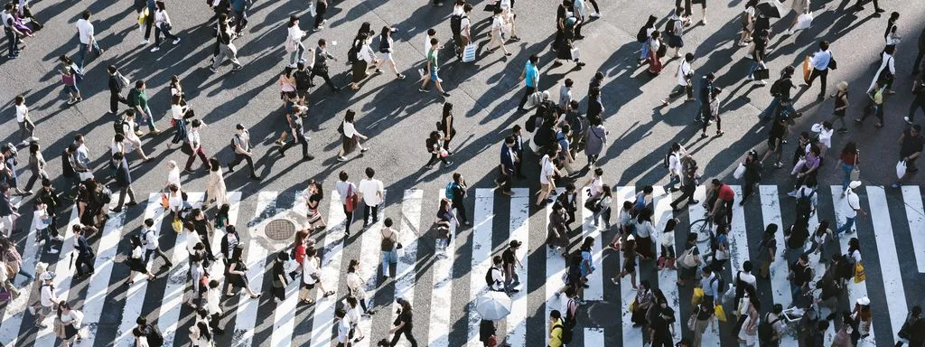 People crossing a street